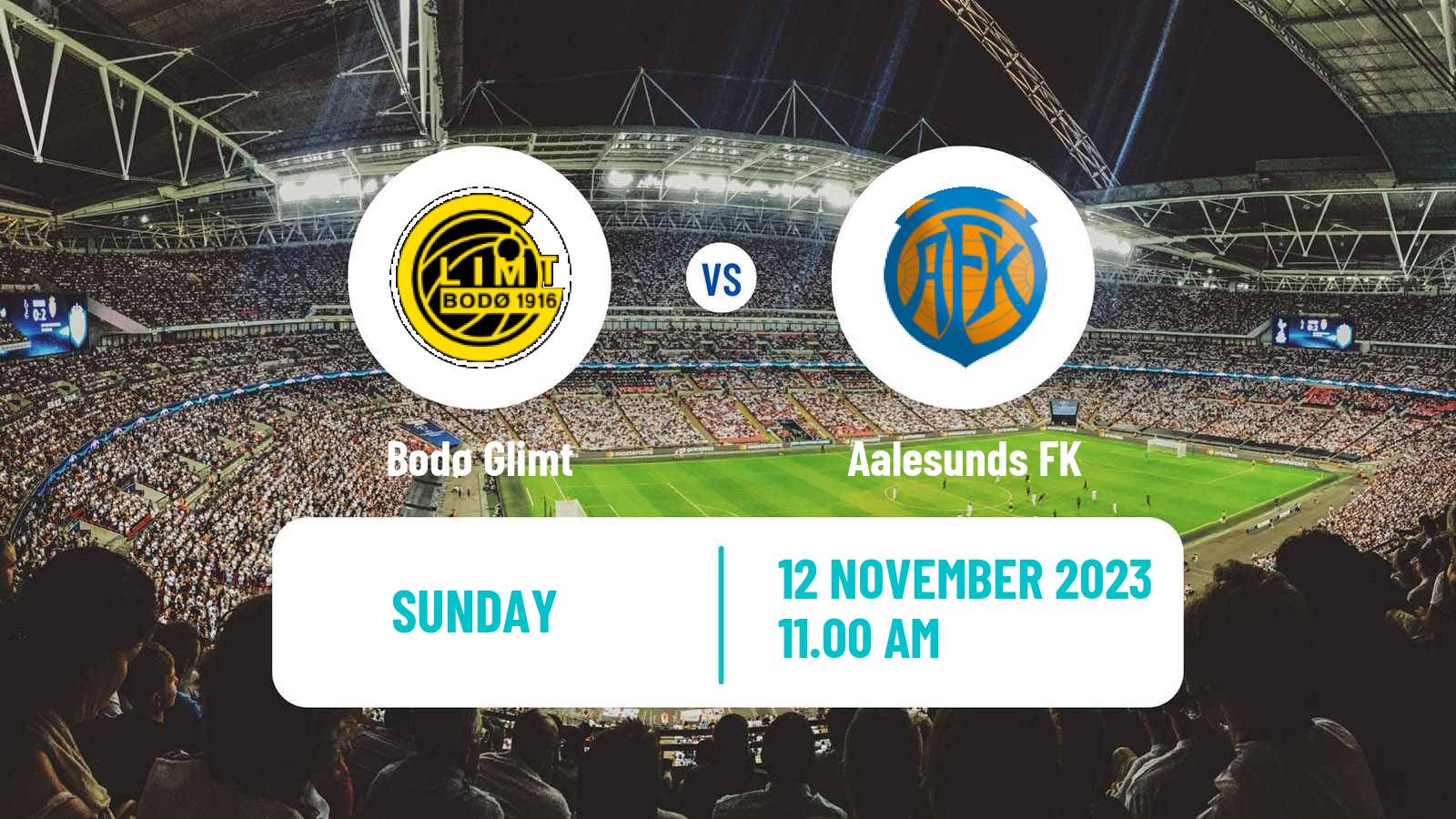 Soccer Norwegian Eliteserien Bodø Glimt - Aalesunds