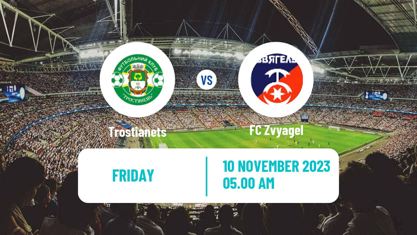 Soccer Ukrainian Druha Liga Trostianets - Zvyagel