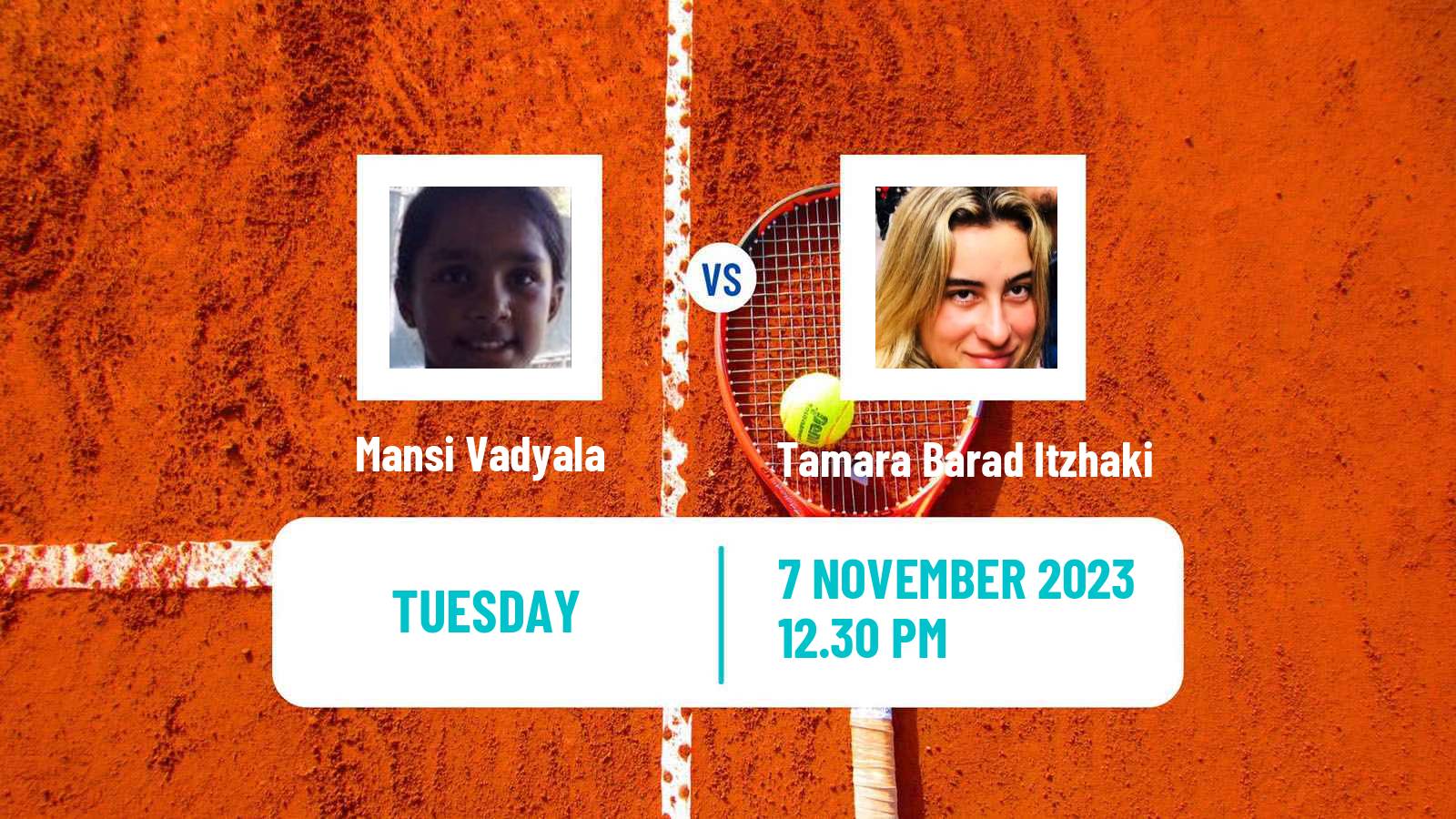 Tennis ITF W15 Champaign Il Women 2023 Mansi Vadyala - Tamara Barad Itzhaki