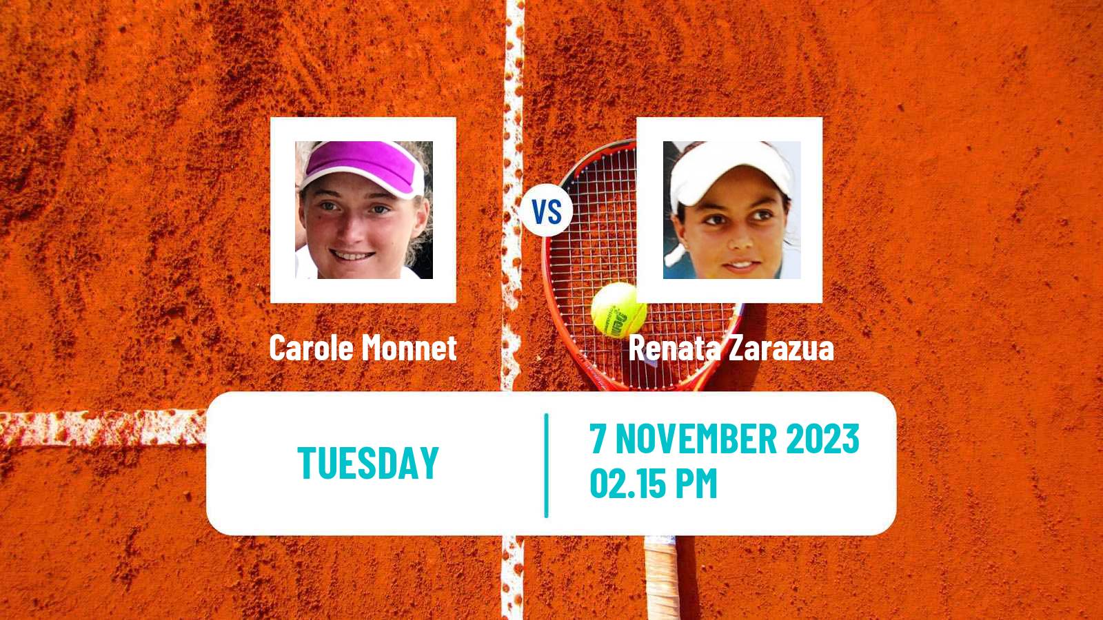 Tennis ITF W100 Charleston Sc 3 Women 2023 Carole Monnet - Renata Zarazua