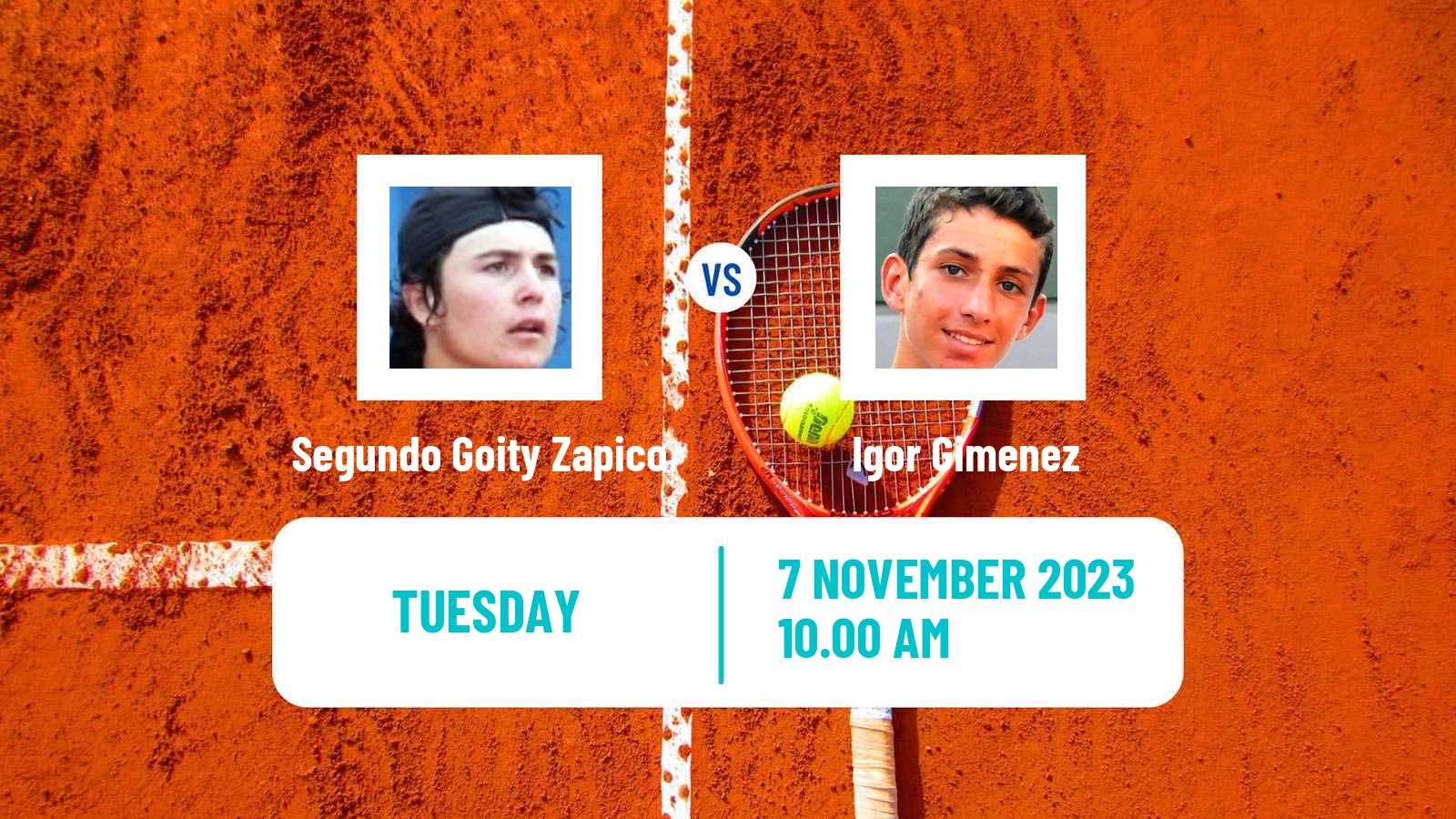 Tennis ITF M15 Rosario Men Segundo Goity Zapico - Igor Gimenez