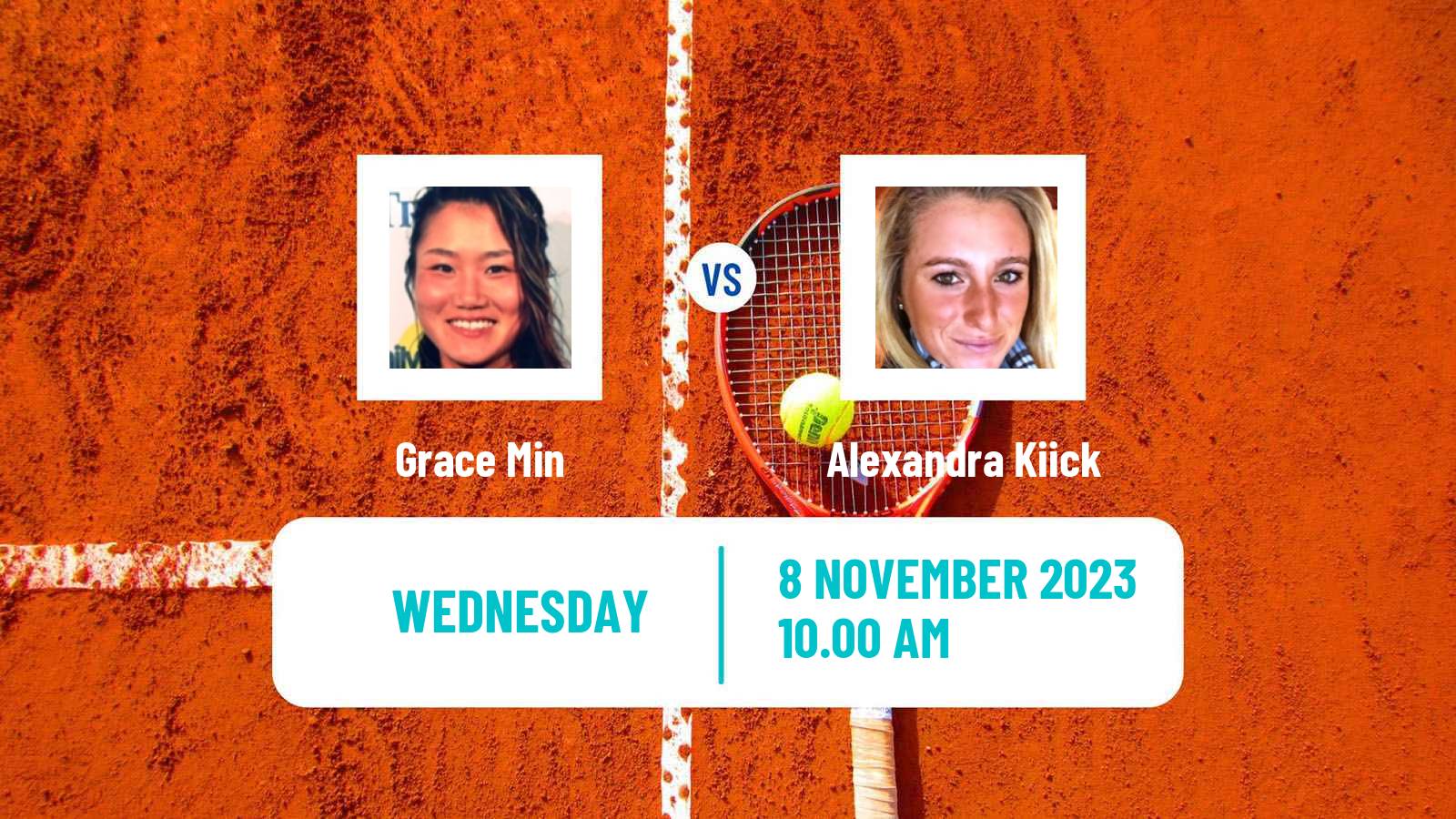 Tennis ITF W100 Charleston Sc 2 Women Grace Min - Alexandra Kiick