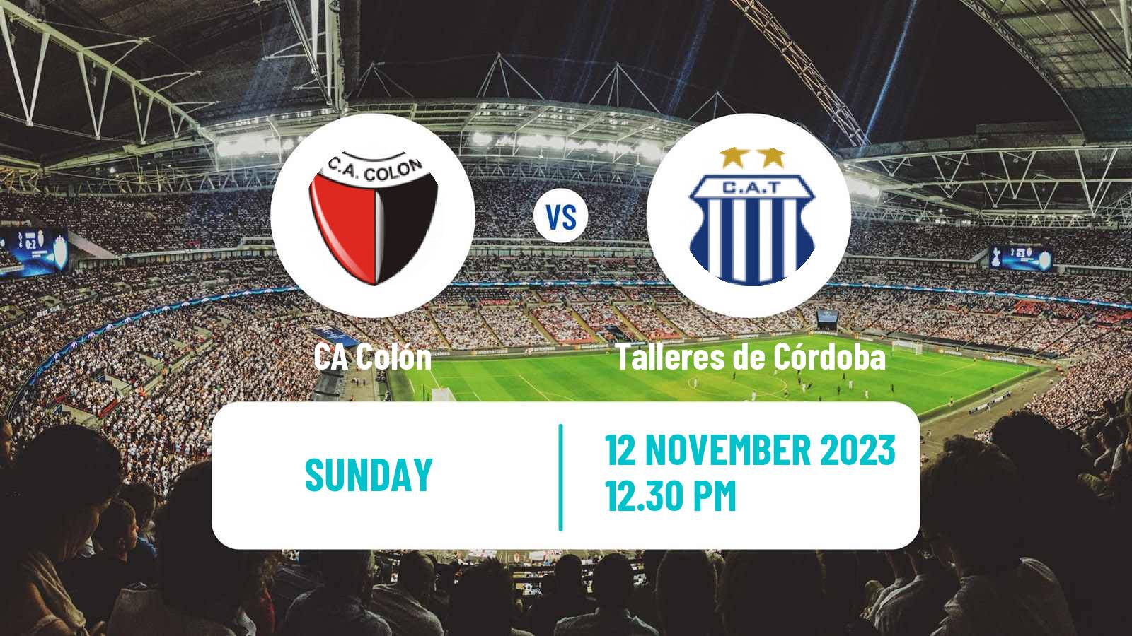 Soccer Argentinian Copa de la Liga Profesional Colón - Talleres de Córdoba