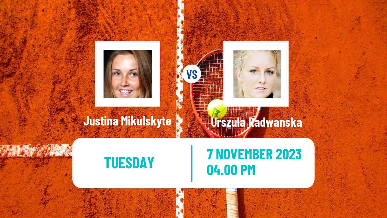 Tennis ITF W60 H Calgary Women 2023 Justina Mikulskyte - Urszula Radwanska