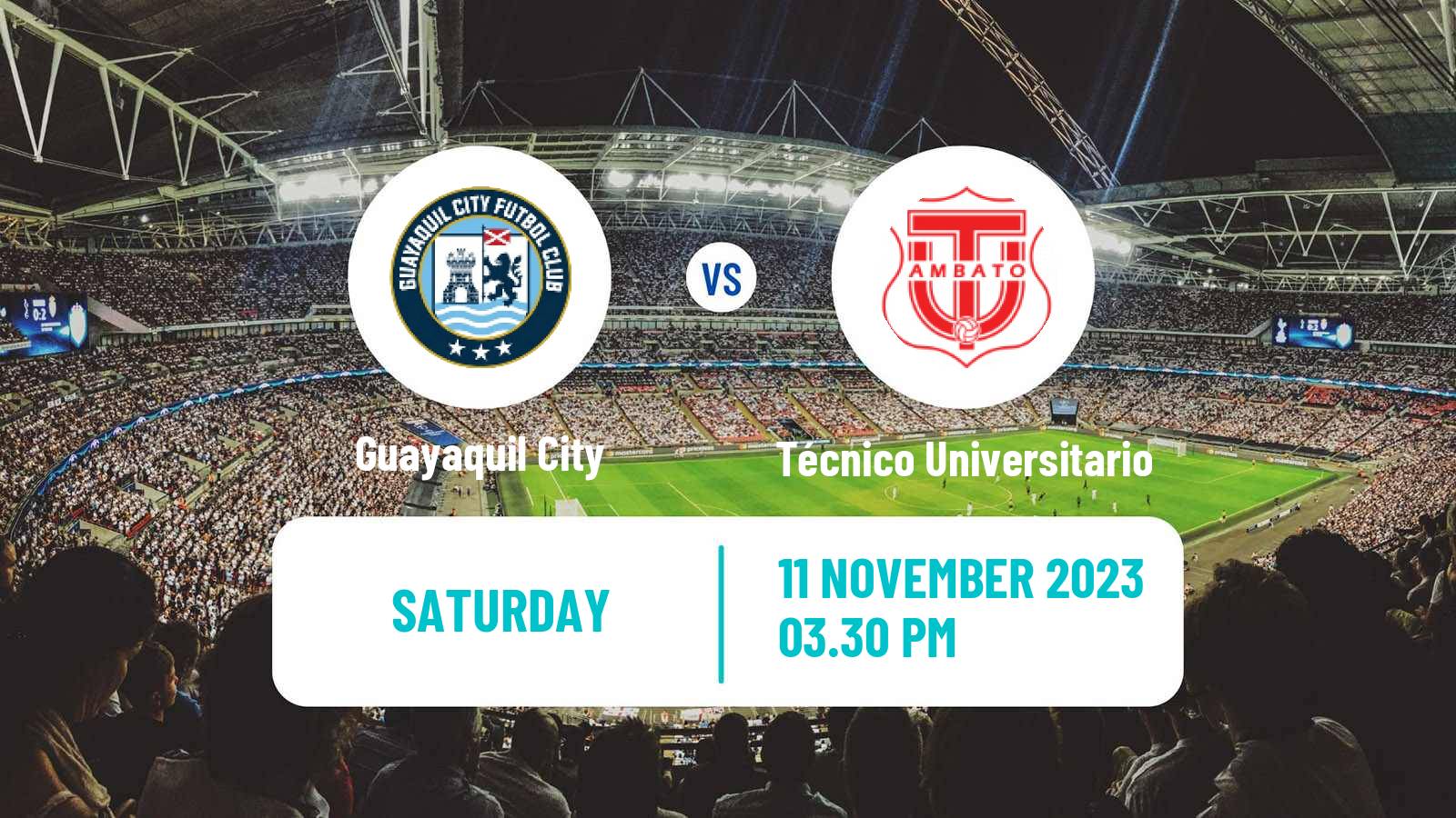 Soccer Ecuadorian Liga Pro Guayaquil City - Técnico Universitario