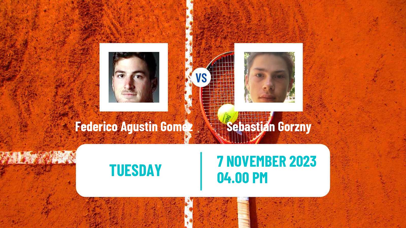 Tennis ITF M25 Austin Tx Men Federico Agustin Gomez - Sebastian Gorzny