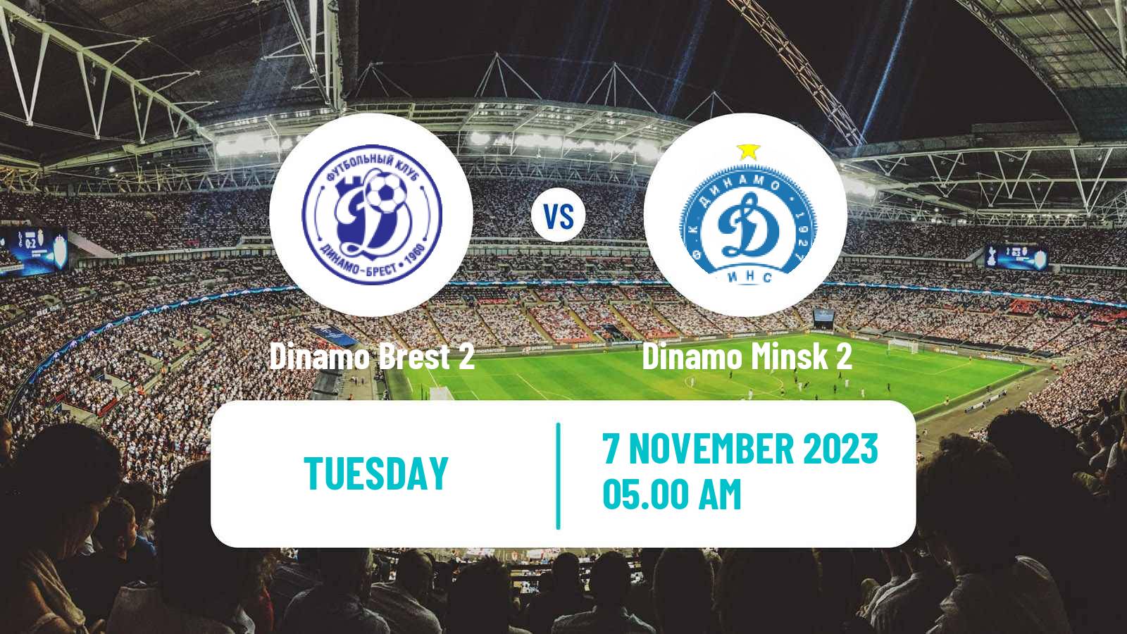 Soccer Belarusian Vysshaya Liga Reserve Dinamo Brest 2 - Dinamo Minsk 2