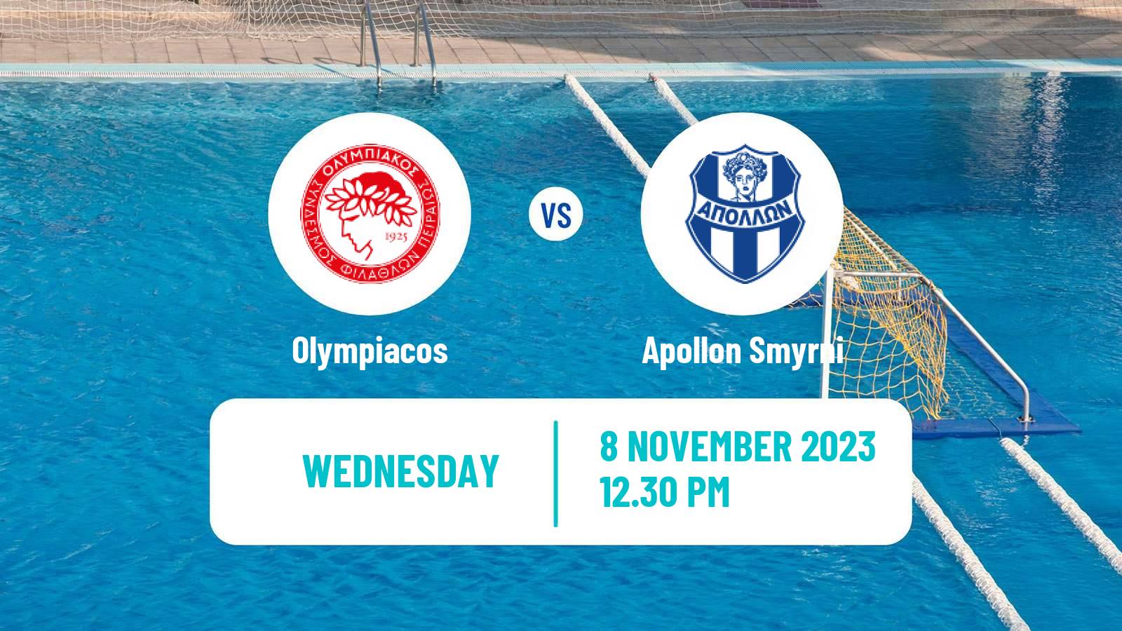 Water polo Greek A1 Water Polo Olympiacos - Apollon Smyrni