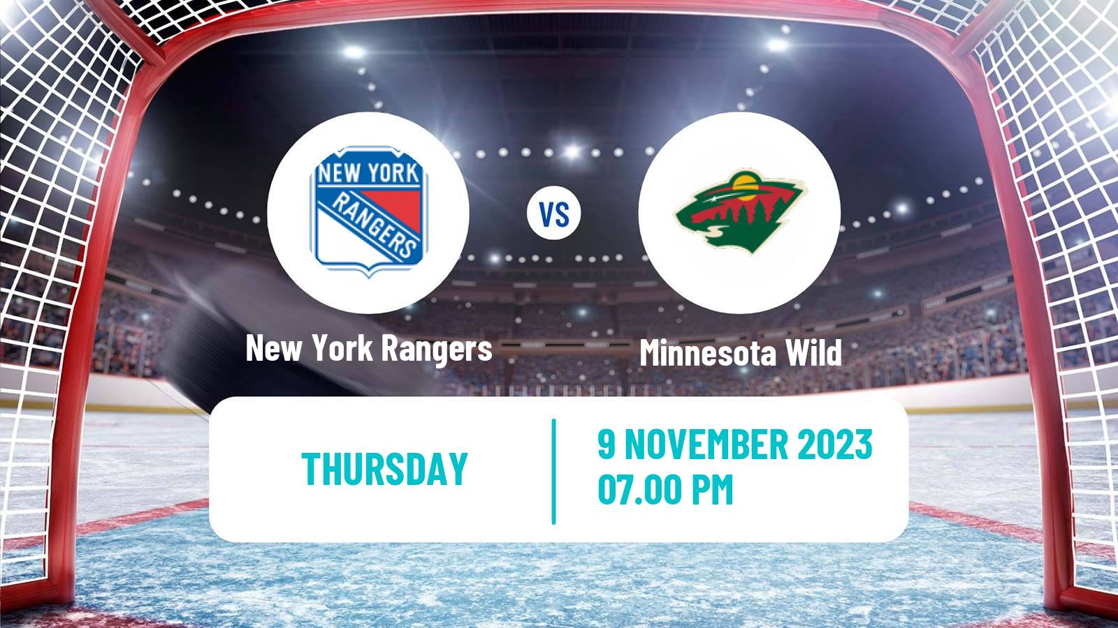 Hockey NHL New York Rangers - Minnesota Wild