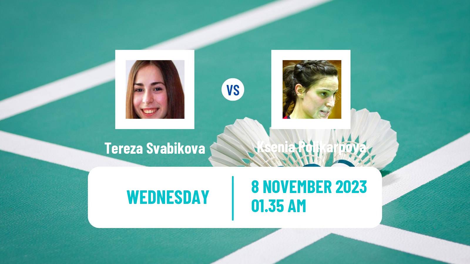 Badminton BWF World Tour Korea Masters Women Tereza Svabikova - Ksenia Polikarpova