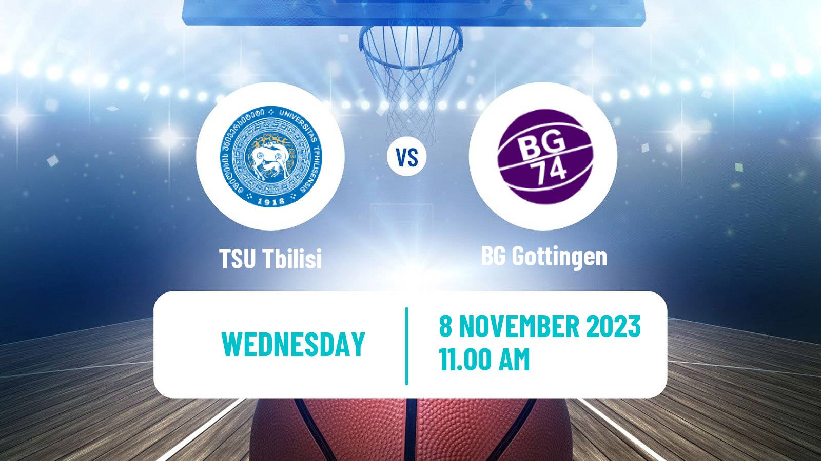 Basketball FIBA Europe Cup TSU Tbilisi - BG Göttingen