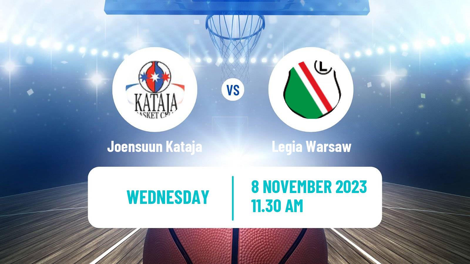 Basketball FIBA Europe Cup Joensuun Kataja - Legia Warsaw