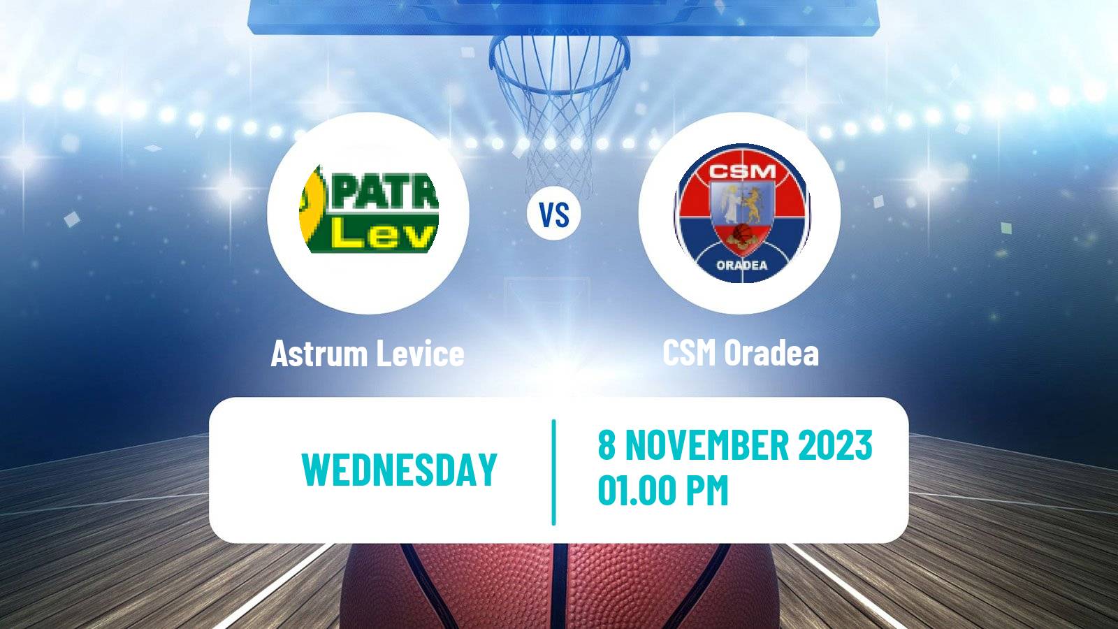 Basketball FIBA Europe Cup Astrum Levice - CSM Oradea