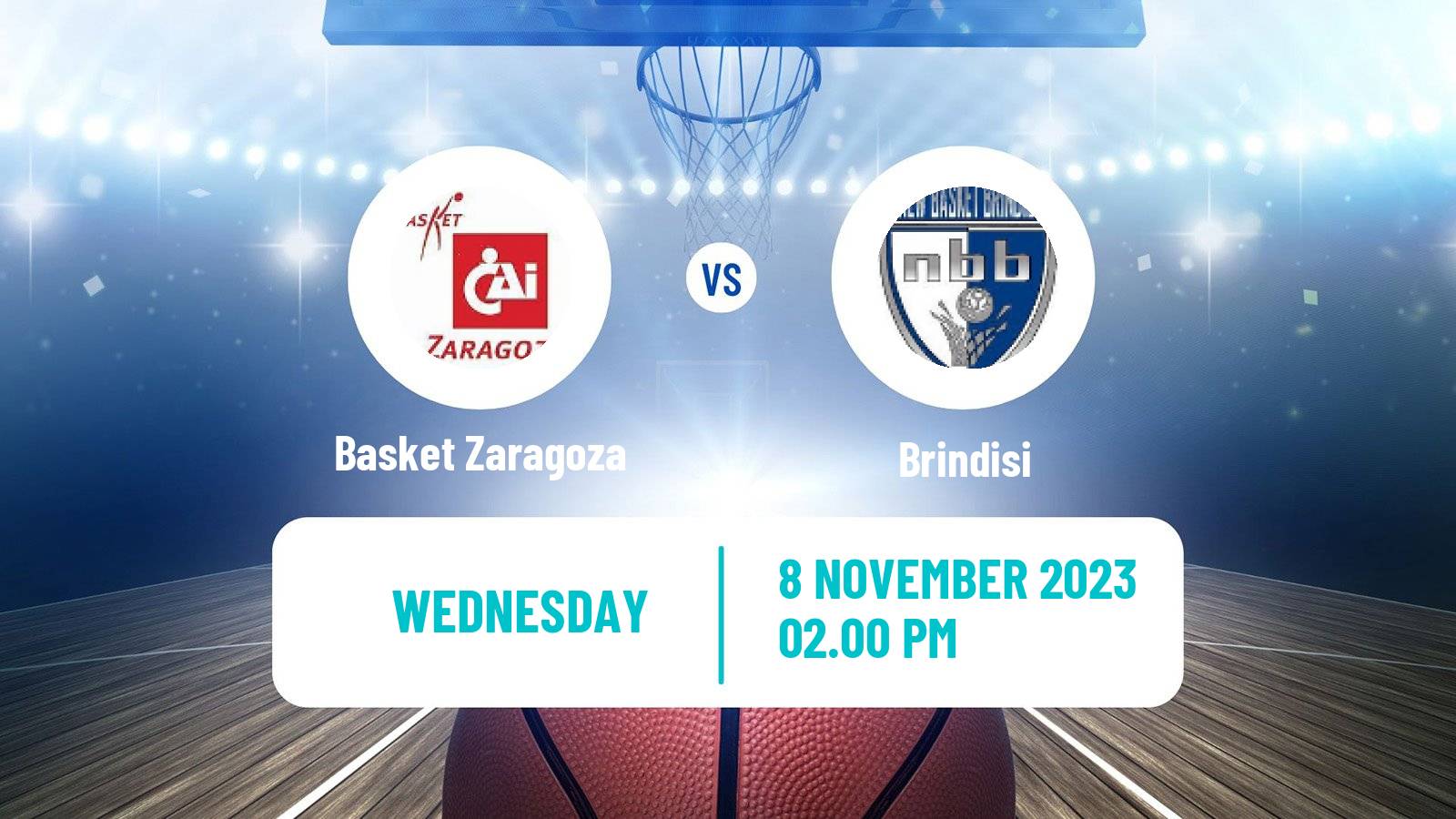 Basketball FIBA Europe Cup Basket Zaragoza - Brindisi