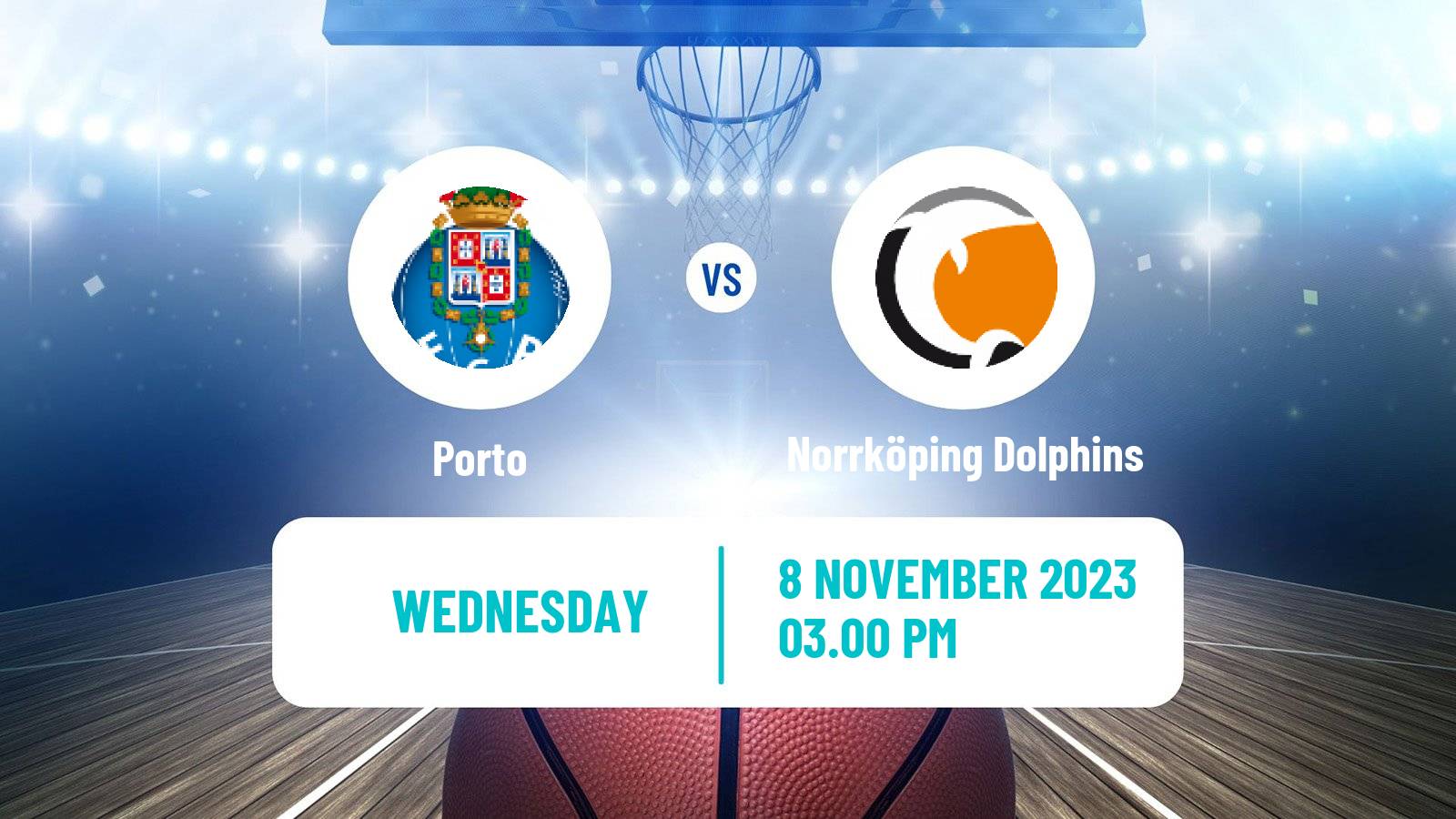 Basketball FIBA Europe Cup Porto - Norrköping Dolphins