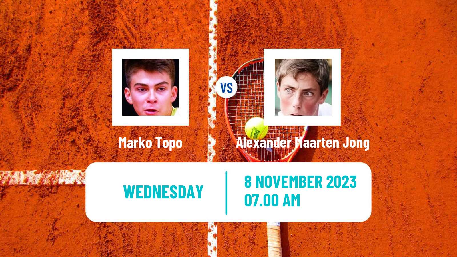 Tennis ITF M25 Trnava 2 Men Marko Topo - Alexander Maarten Jong