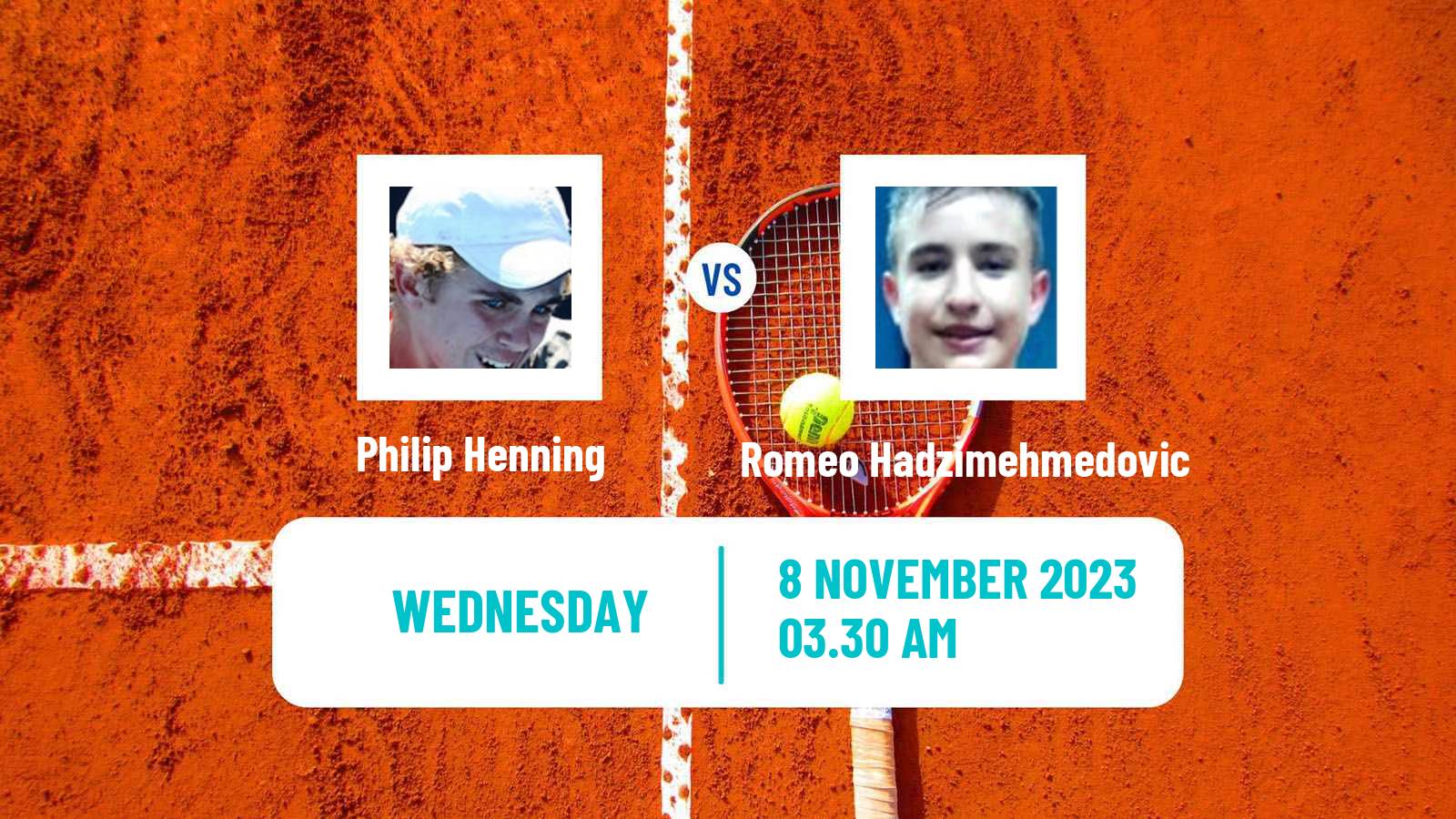Tennis ITF M25 Monastir 7 Men Philip Henning - Romeo Hadzimehmedovic