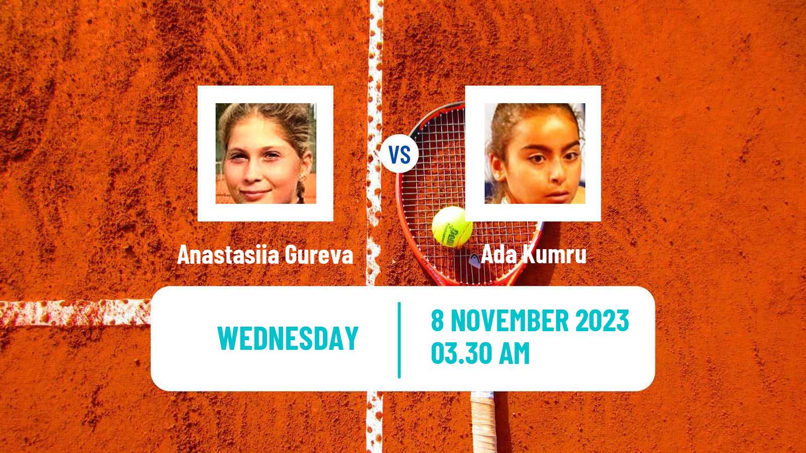 Tennis ITF W15 Antalya 17 Women Anastasiia Gureva - Ada Kumru