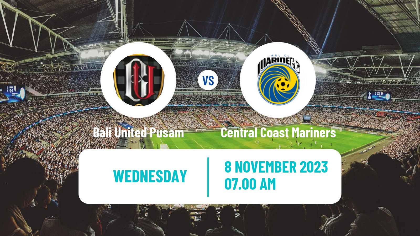 Soccer AFC Cup Bali United Pusam - Central Coast Mariners