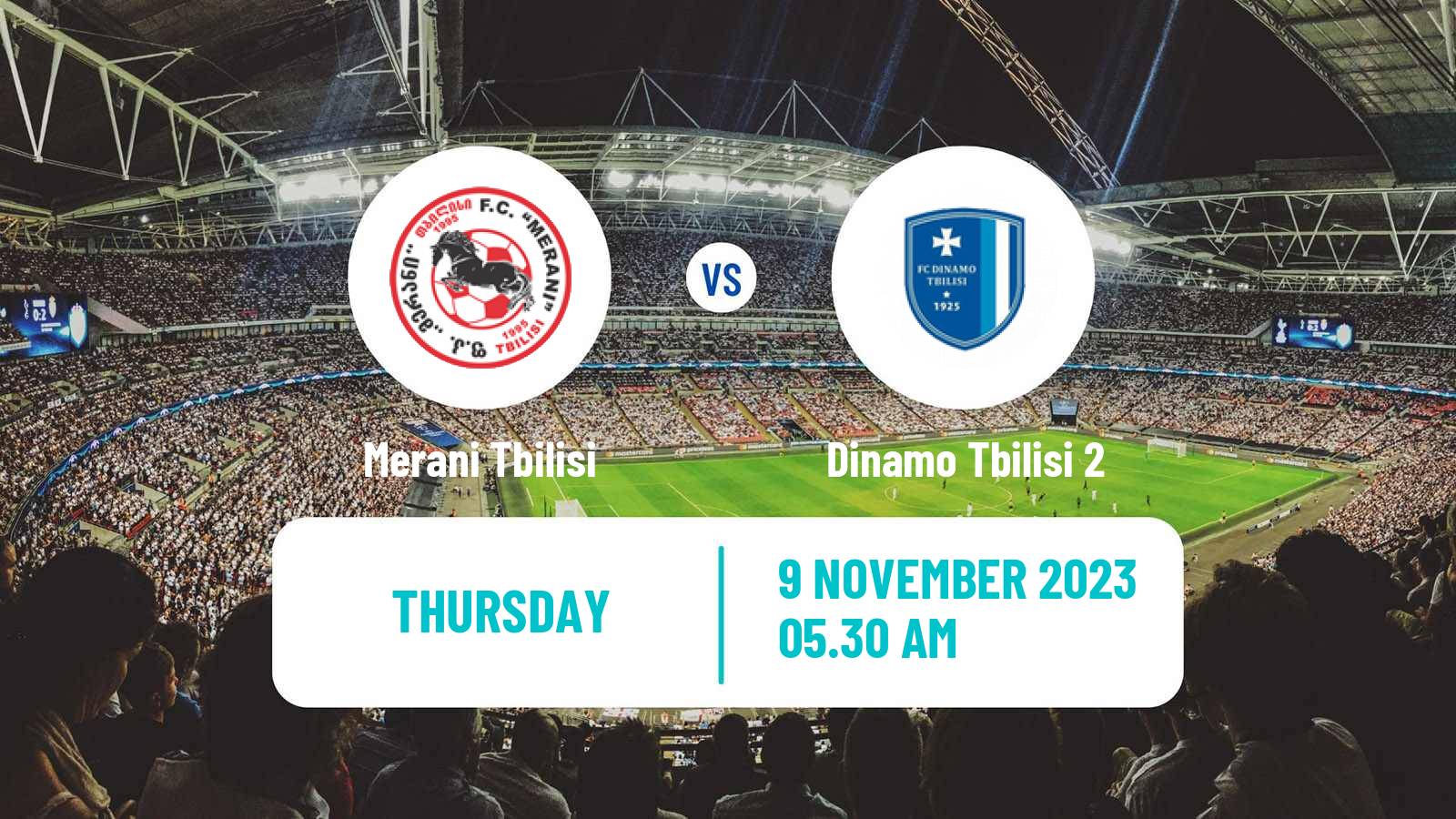 Soccer Georgian Erovnuli Liga 2 Merani Tbilisi - Dinamo Tbilisi 2