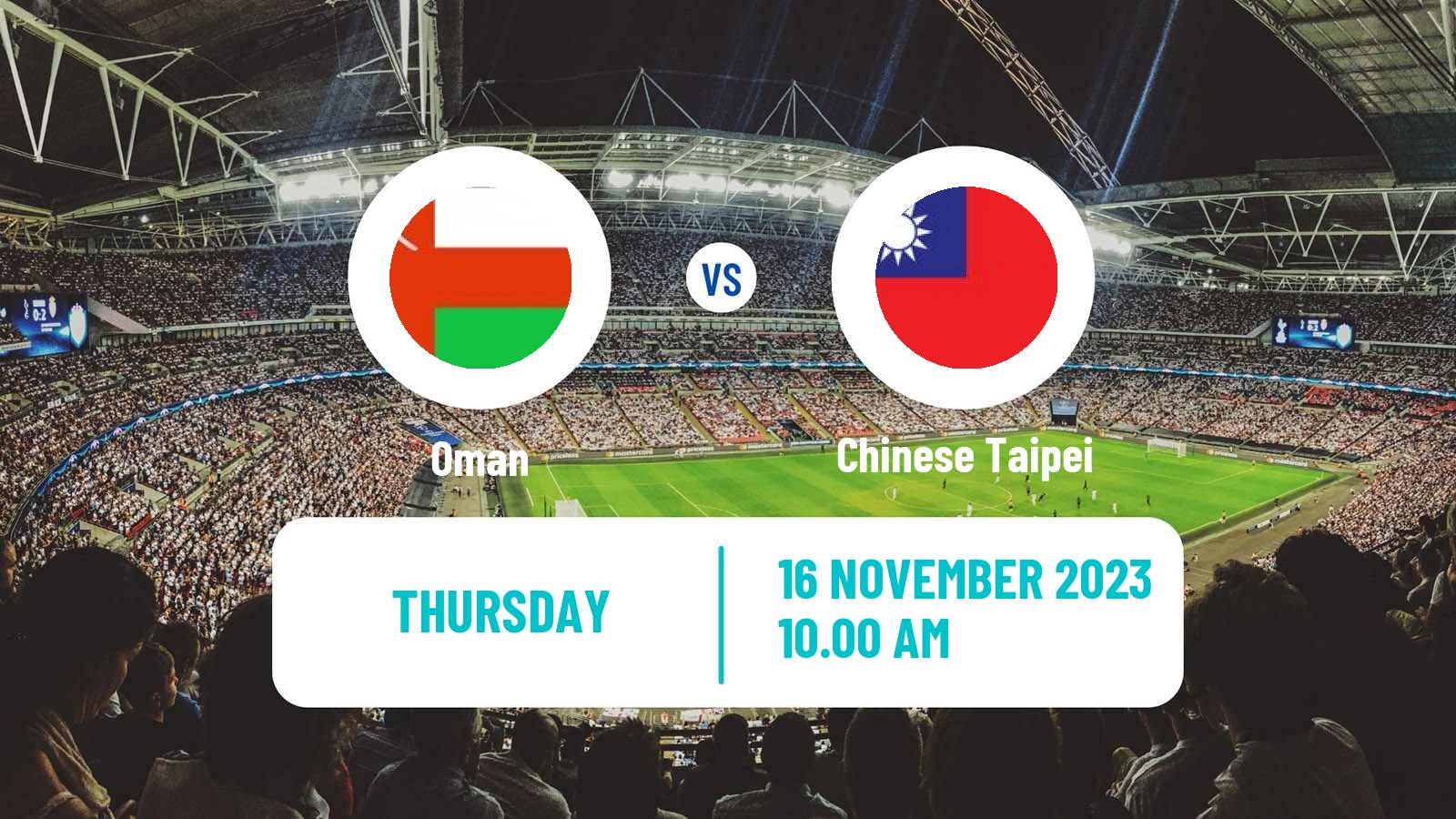 Soccer FIFA World Cup Oman - Chinese Taipei