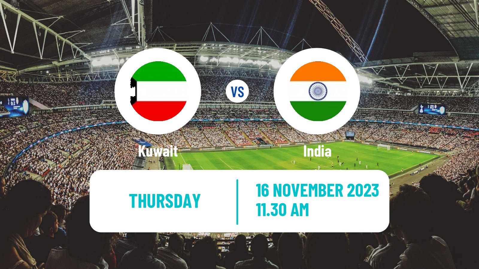 Soccer FIFA World Cup Kuwait - India