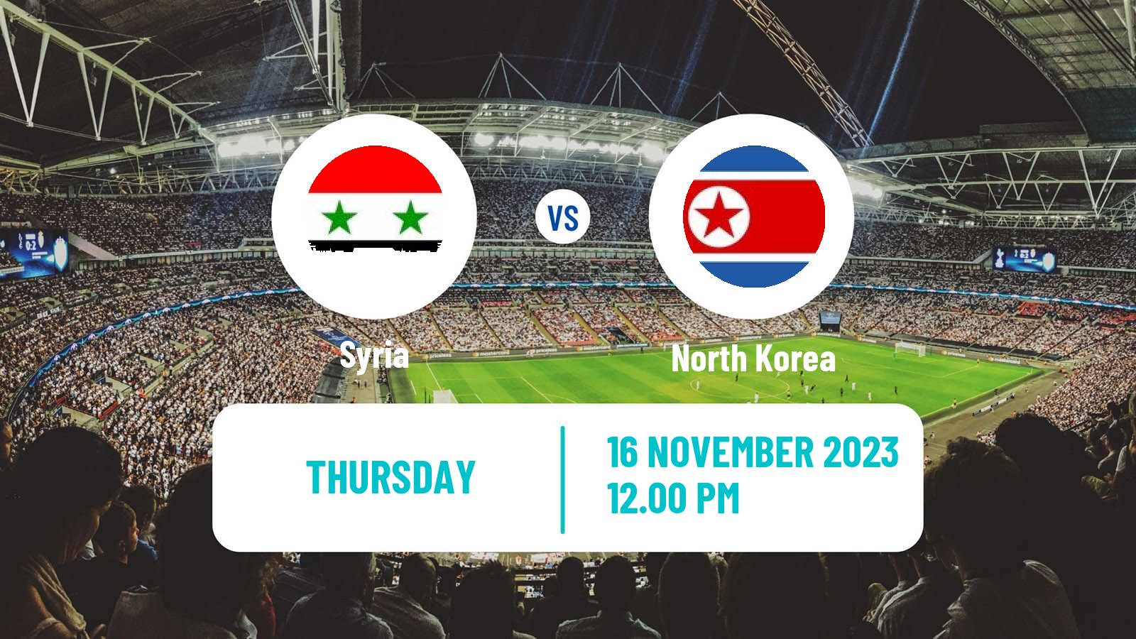 Soccer FIFA World Cup Syria - North Korea