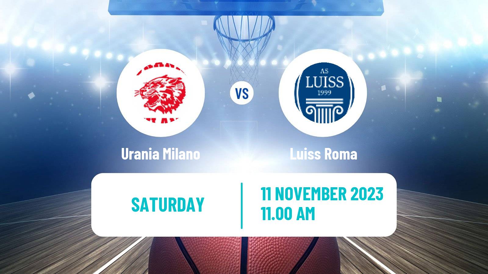 Basketball Italian Serie A2 Basketball Urania Milano - Luiss Roma