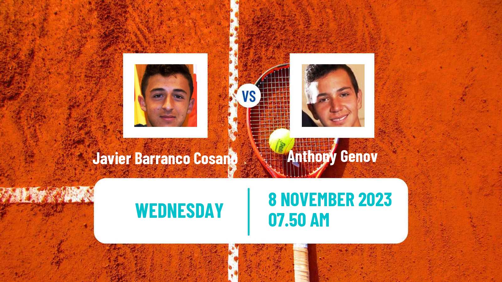 Tennis ITF M25 Benicarlo Men Javier Barranco Cosano - Anthony Genov
