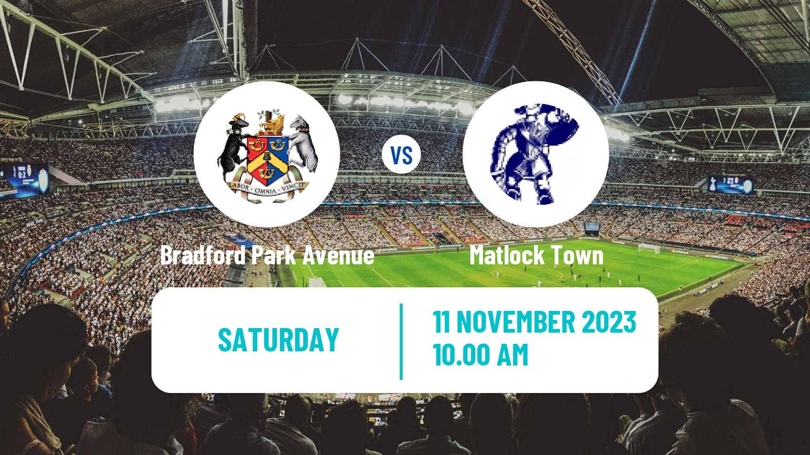 Soccer English NPL Premier Division Bradford Park Avenue - Matlock Town