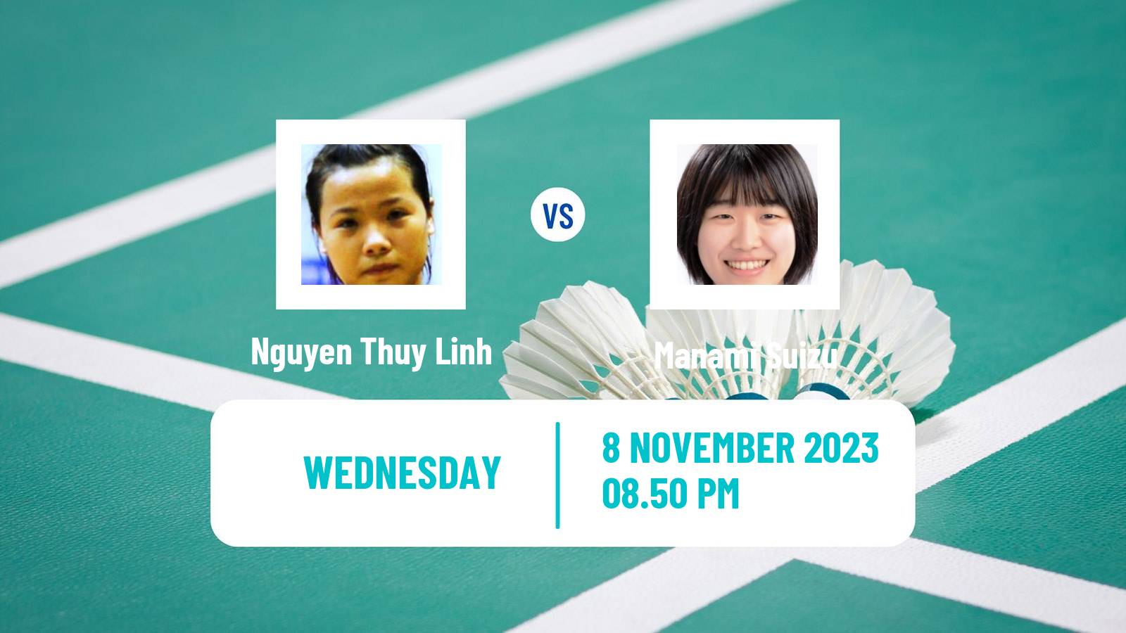 Badminton BWF World Tour Korea Masters Women Nguyen Thuy Linh - Manami Suizu