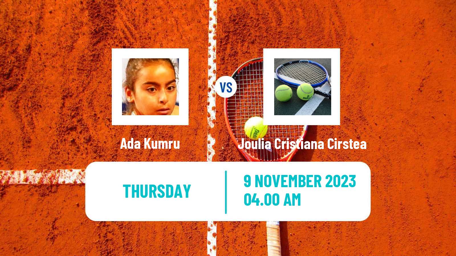 Tennis ITF W15 Antalya 17 Women Ada Kumru - Joulia Cristiana Cirstea