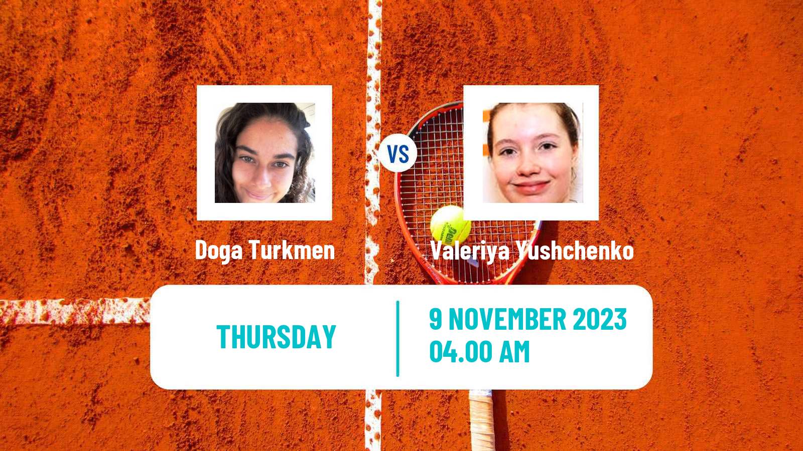 Tennis ITF W15 Antalya 17 Women Doga Turkmen - Valeriya Yushchenko