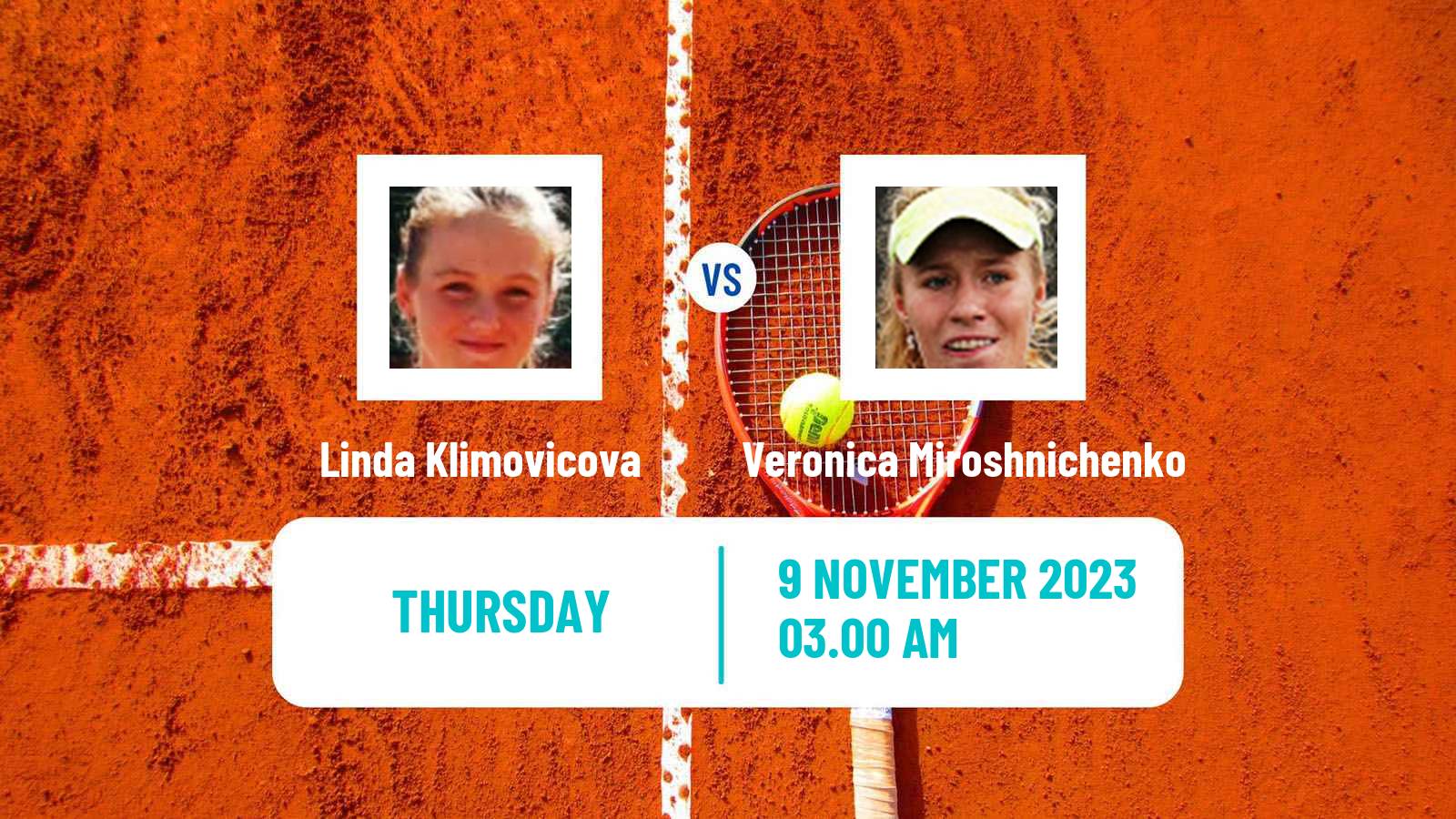 Tennis ITF W25 Solarino 2 Women Linda Klimovicova - Veronica Miroshnichenko