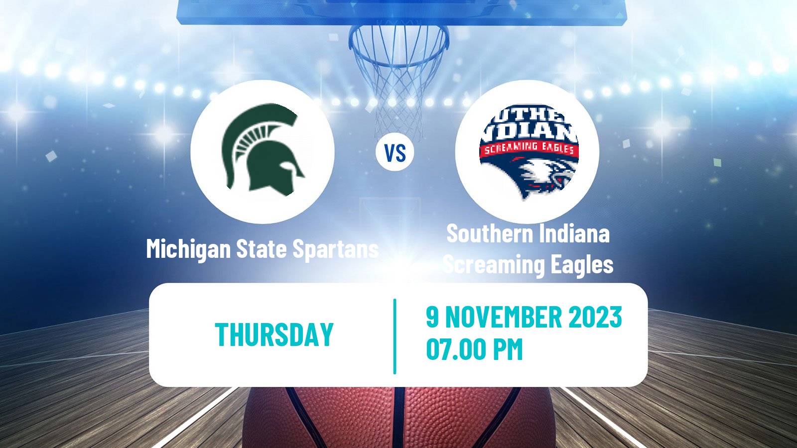 Basketball NCAA College Basketball Michigan State Spartans - Southern Indiana Screaming Eagles