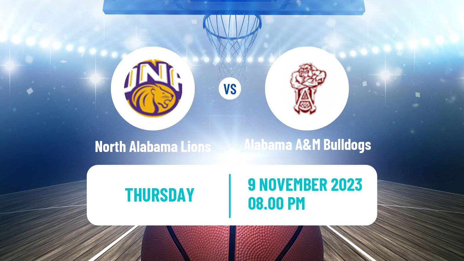 Basketball NCAA College Basketball North Alabama Lions - Alabama A&M Bulldogs