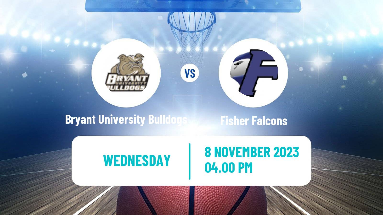 Basketball NCAA College Basketball Bryant University Bulldogs - Fisher Falcons