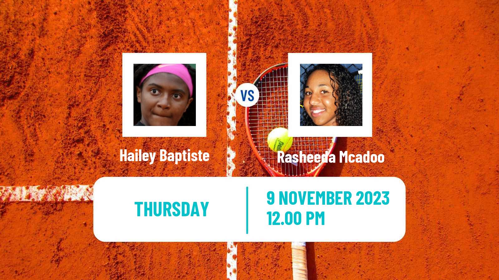 Tennis ITF W100 Charleston Sc 2 Women Hailey Baptiste - Rasheeda Mcadoo