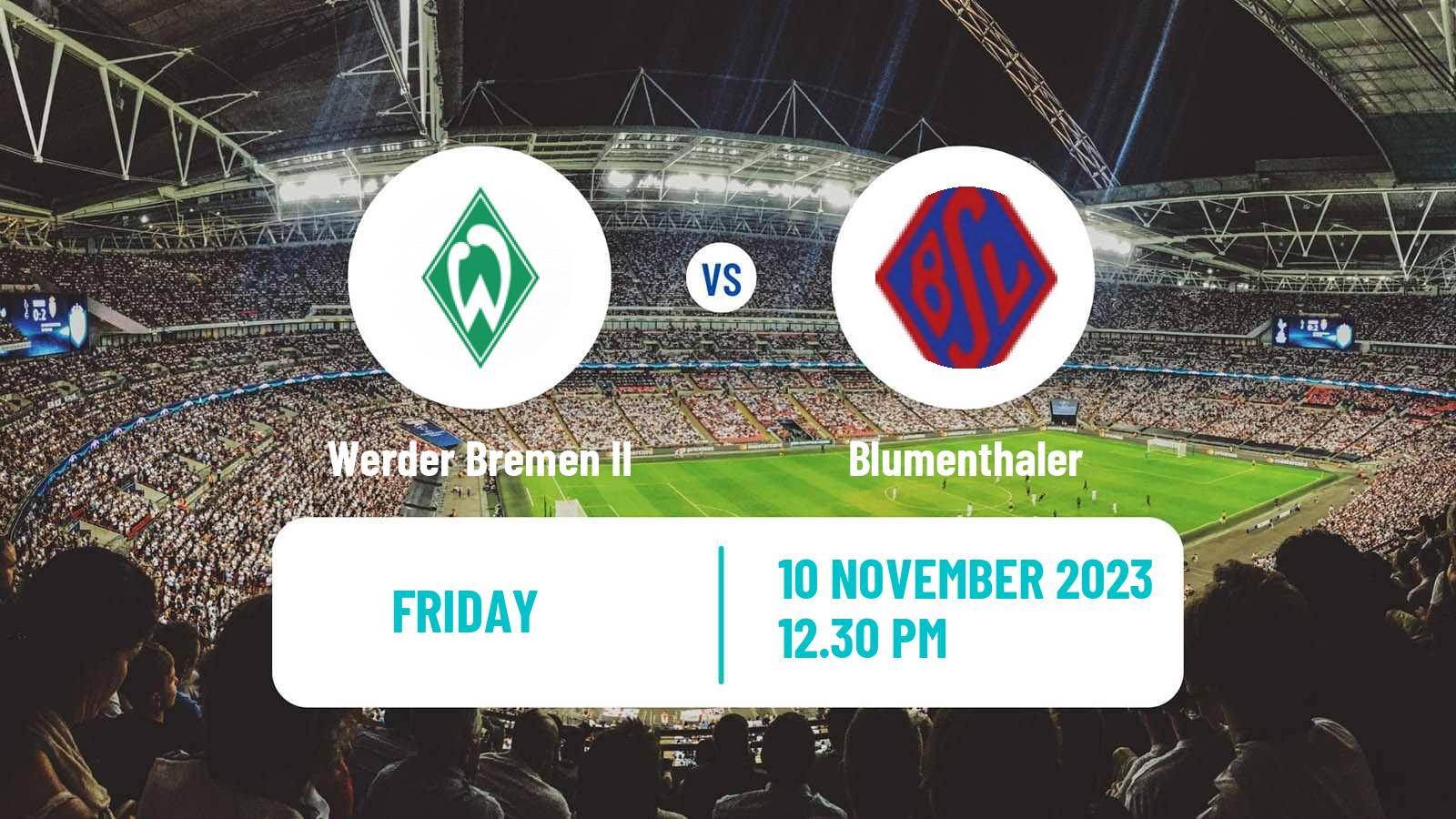 Soccer German Oberliga Bremen Werder Bremen II - Blumenthaler