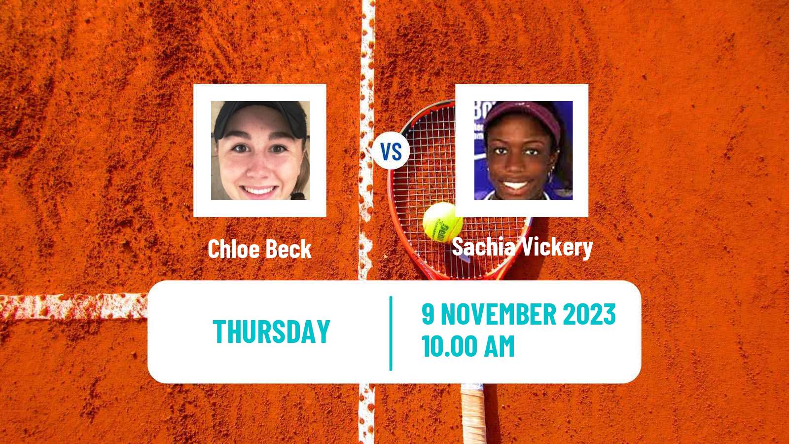 Tennis ITF W100 Charleston Sc 2 Women Chloe Beck - Sachia Vickery