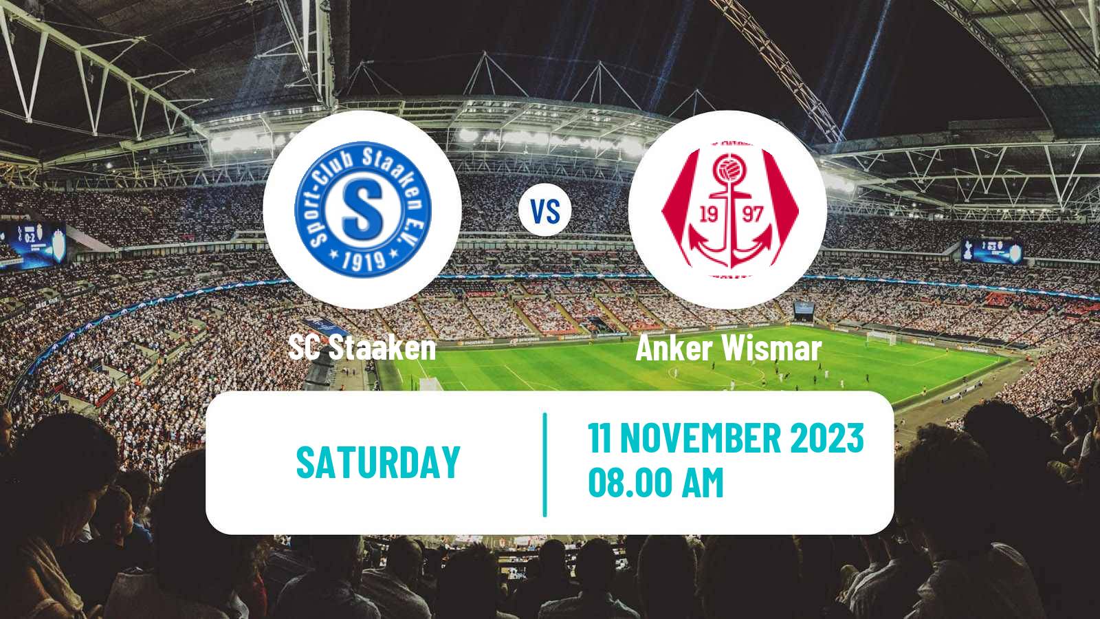 Soccer German Oberliga NOFV-Nord Staaken - Anker Wismar