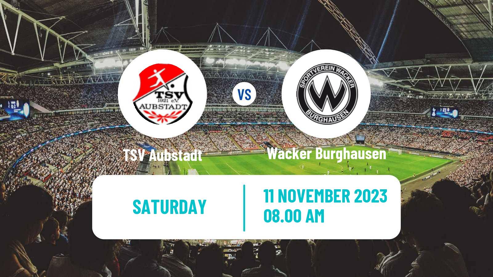 Soccer German Regionalliga Bayern Aubstadt - Wacker Burghausen