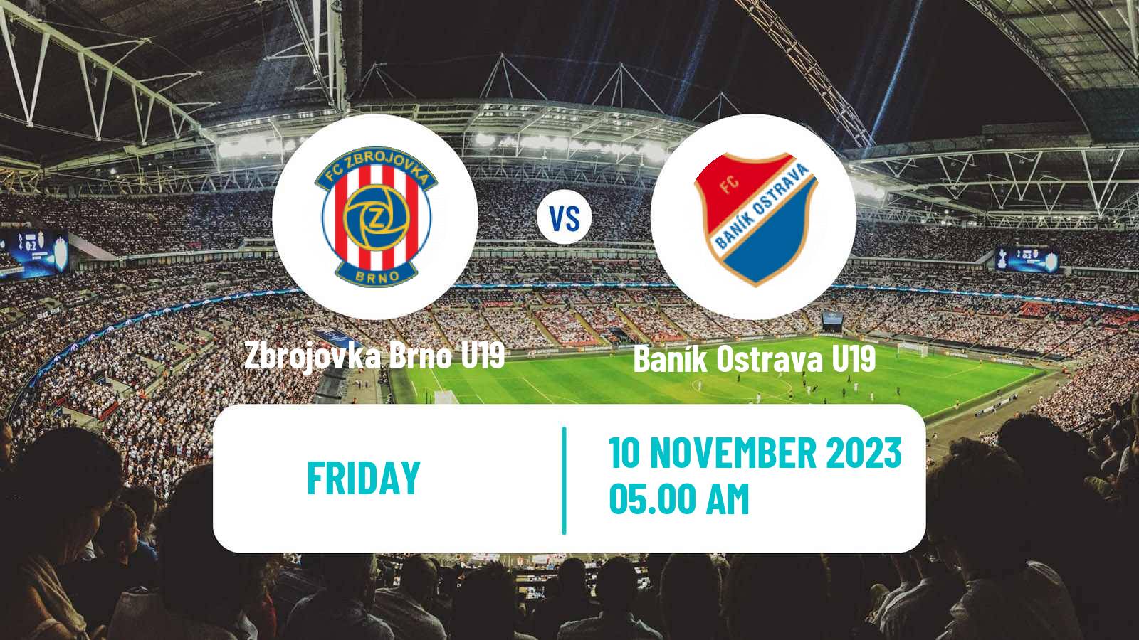 Soccer Czech U19 League Zbrojovka Brno U19 - Baník Ostrava U19