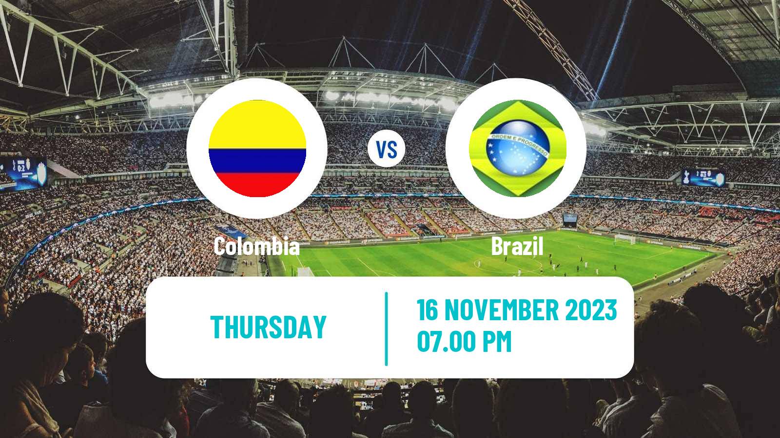 Soccer FIFA World Cup Colombia - Brazil