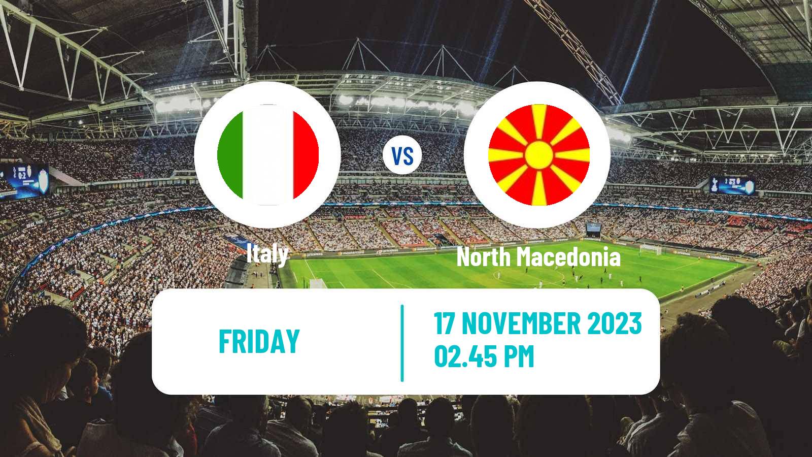 Soccer UEFA Euro Italy - North Macedonia