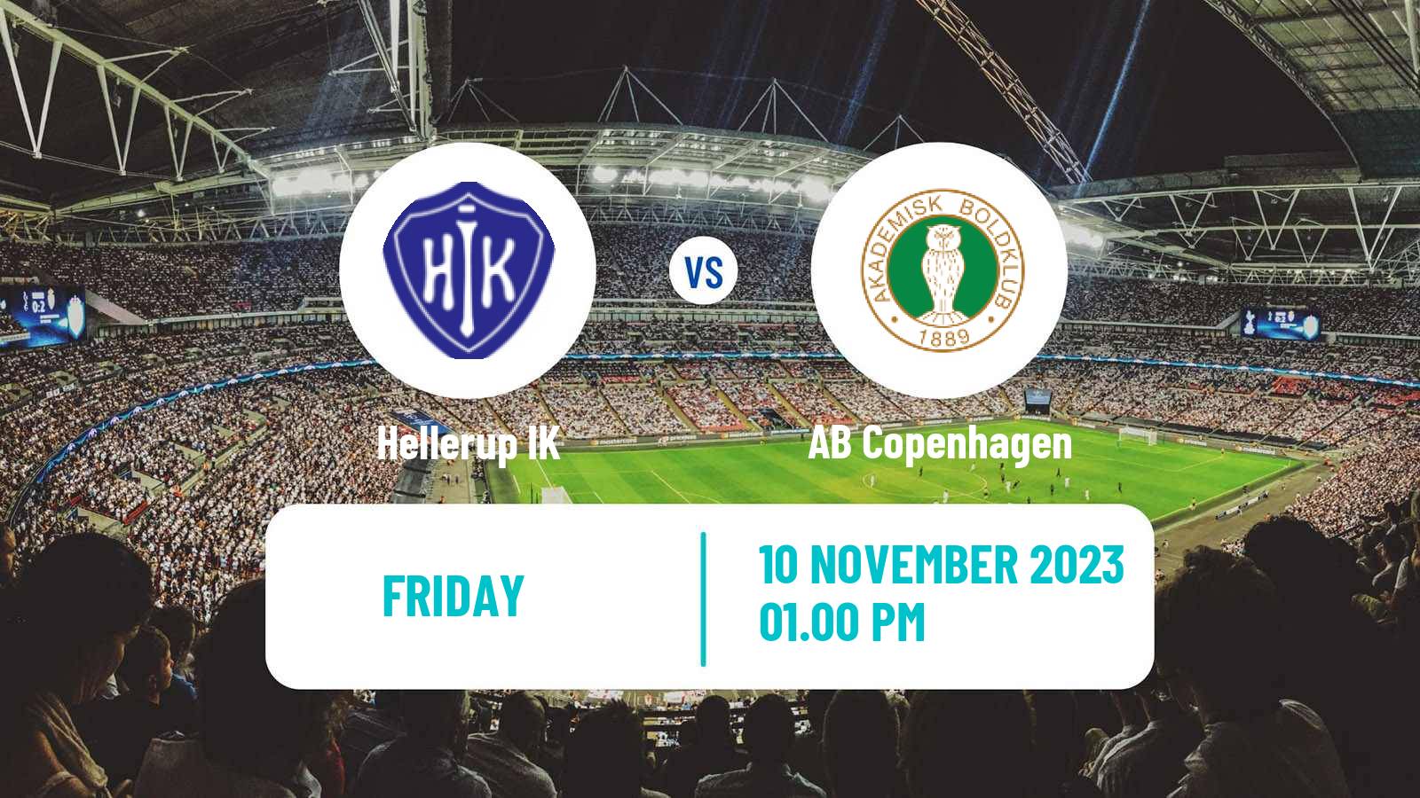 Soccer Danish 2 Division Hellerup - AB Copenhagen