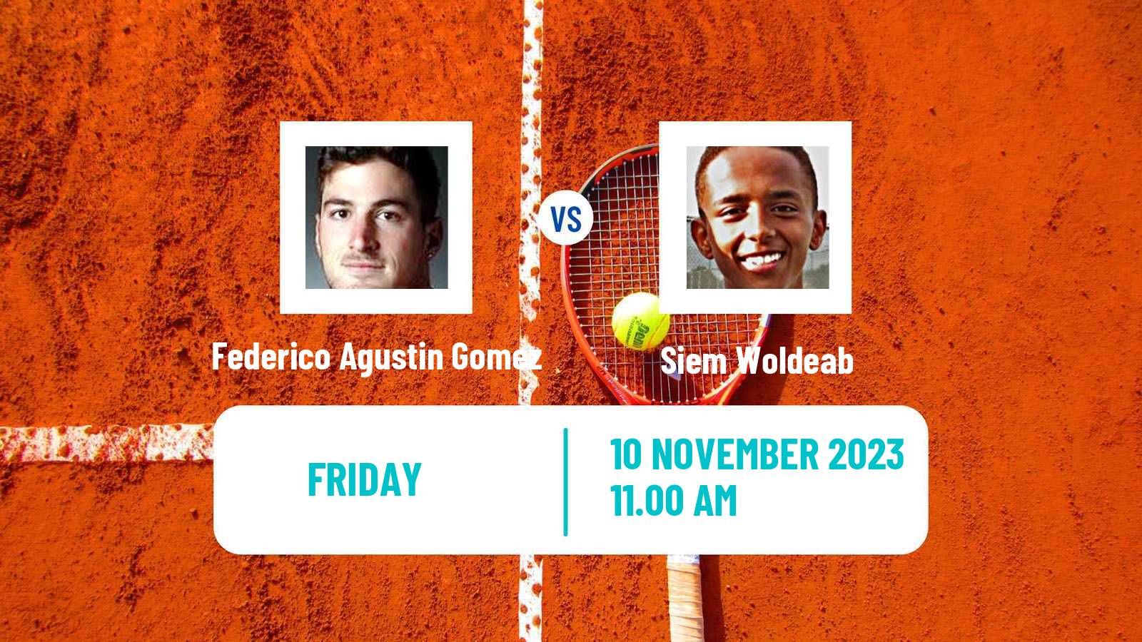 Tennis ITF M25 Austin Tx Men Federico Agustin Gomez - Siem Woldeab