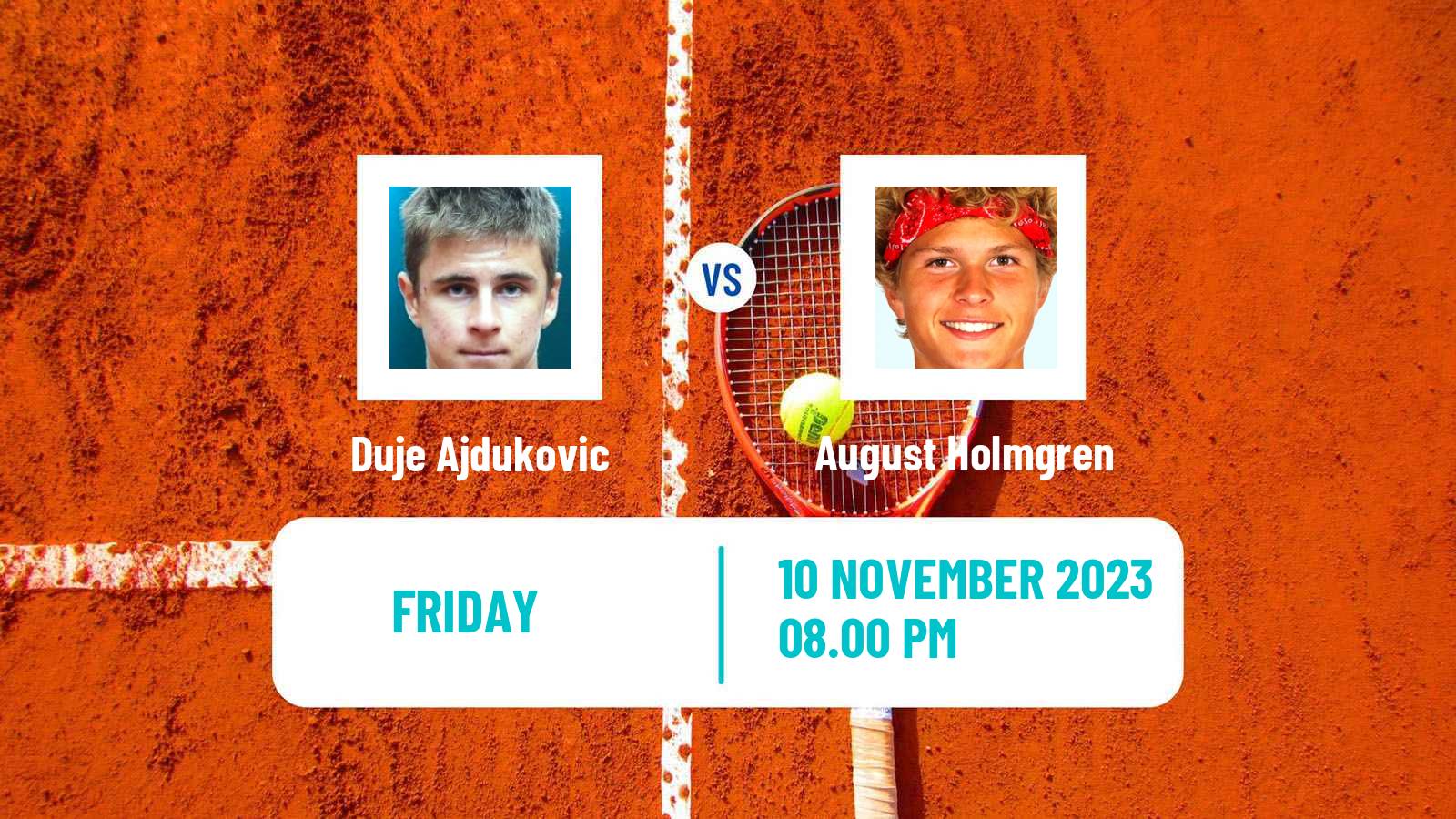 Tennis Matsuyama Challenger Men Duje Ajdukovic - August Holmgren