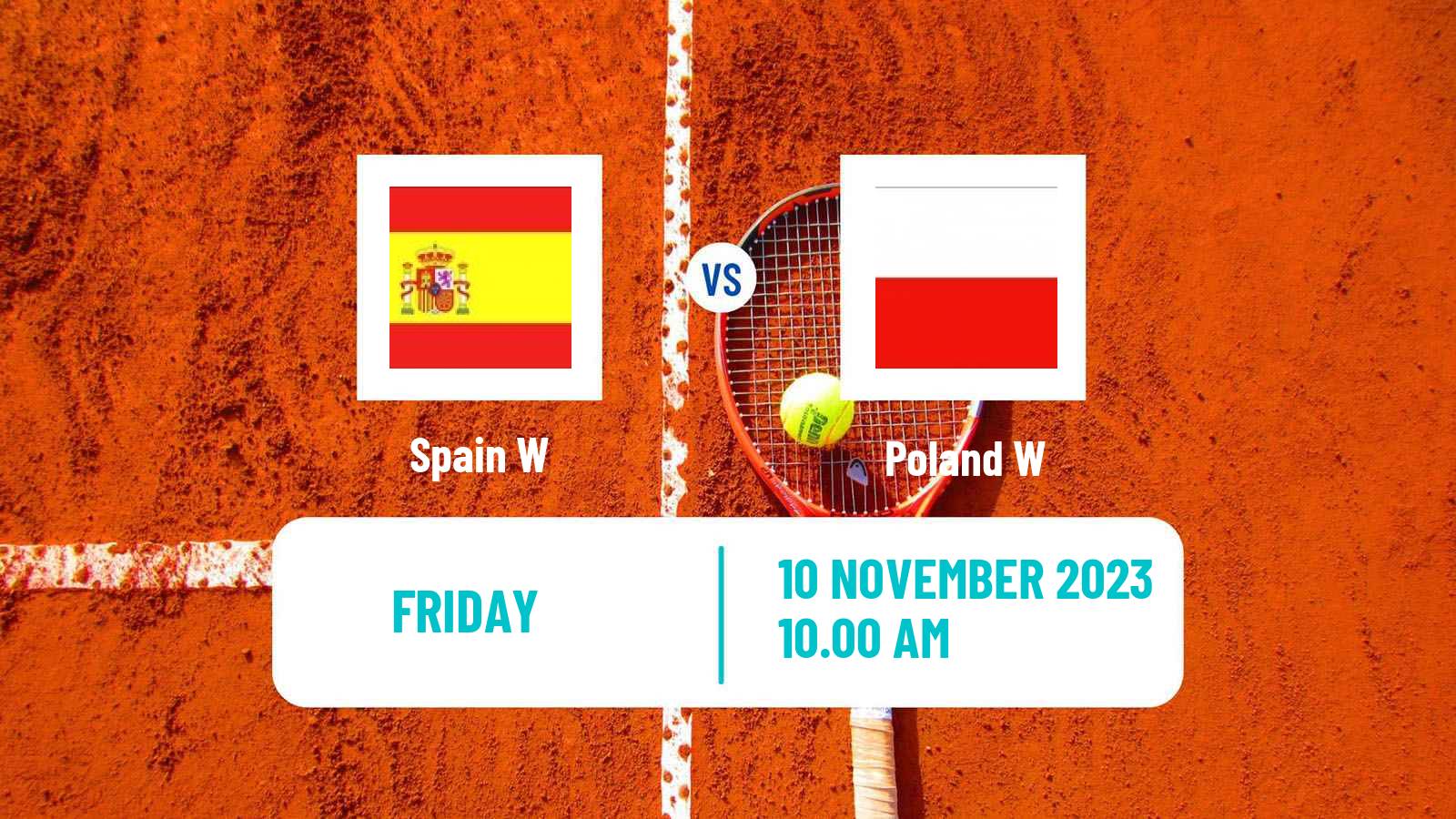 Tennis WTA Billie Jean King Cup World Group Teams Spain W - Poland W