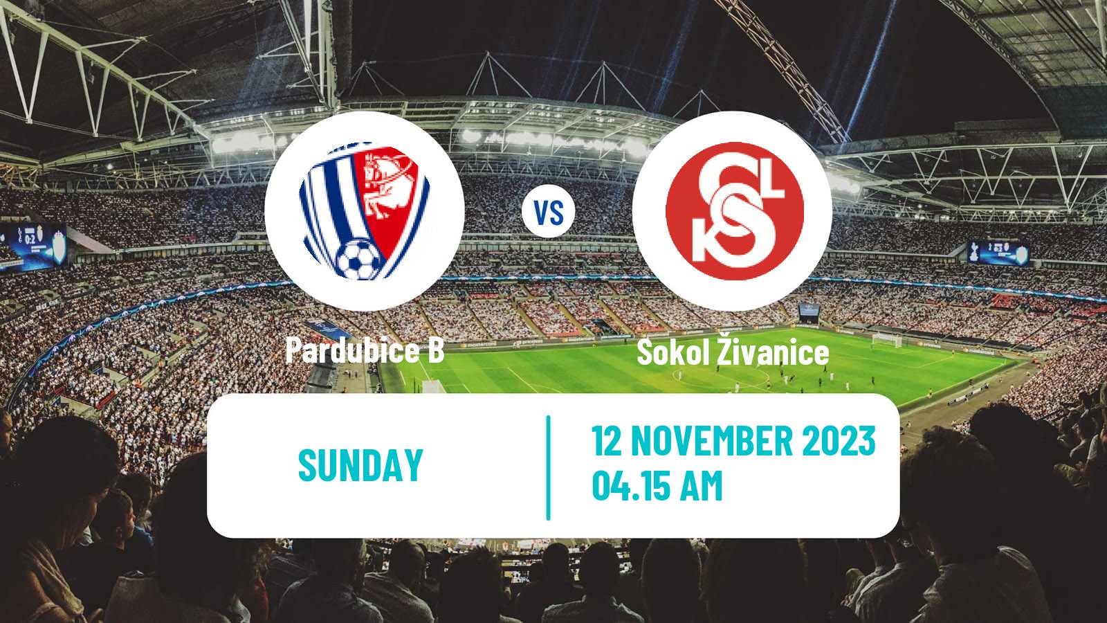 Soccer Czech CFL Group B Pardubice B - Sokol Živanice